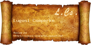 Lugosi Cseperke névjegykártya
